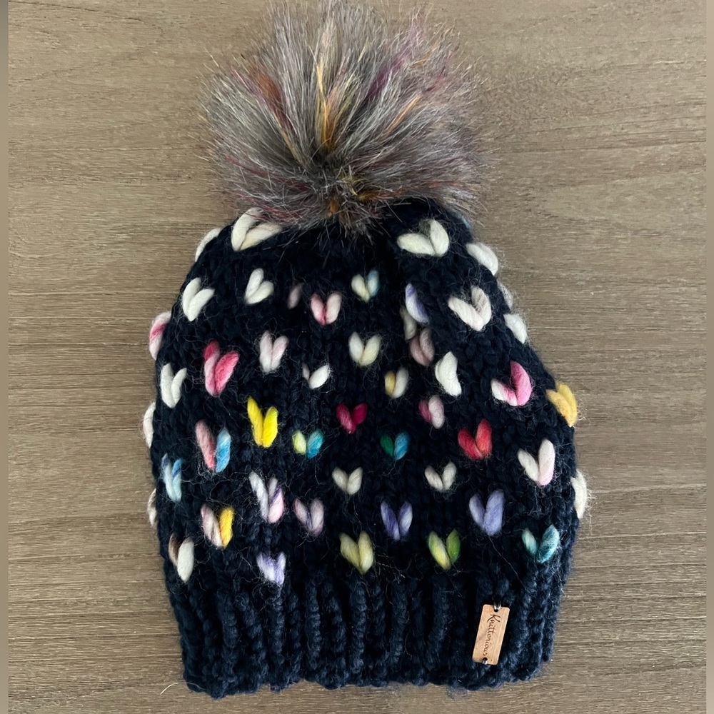 Knitted Pom Beanie Hat